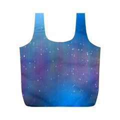 Rain Star Planet Galaxy Blue Sky Purple Blue Full Print Recycle Bags (m)  by Mariart