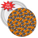 Pattern Halloween Wearing Costume iCreate 3  Buttons (100 pack)  Front
