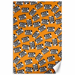 Pattern Halloween Wearing Costume Icreate Canvas 24  X 36  by iCreate