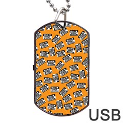 Pattern Halloween Wearing Costume Icreate Dog Tag Usb Flash (one Side) by iCreate