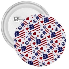 Peace Love America Icreate 3  Buttons by iCreate