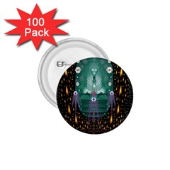 Temple Of Yoga In Light Peace And Human Namaste Style 1 75  Buttons (100 Pack)  by pepitasart