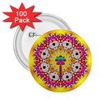 Fantasy Flower In Tones 2.25  Buttons (100 pack)  Front