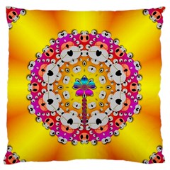 Fantasy Flower In Tones Standard Flano Cushion Case (one Side) by pepitasart