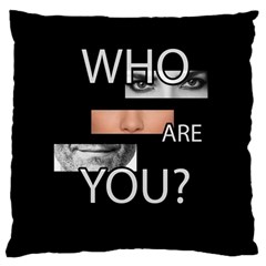 Who Are You Standard Flano Cushion Case (one Side) by Valentinaart