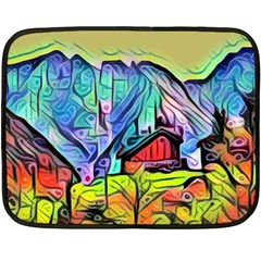 Magic Cube Abstract Art Fleece Blanket (mini) by NouveauDesign