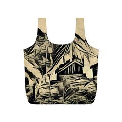 Ink Art Full Print Recycle Bags (s)  by NouveauDesign