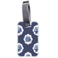 Shabby Chic Navy Blue Luggage Tags (two Sides) by NouveauDesign