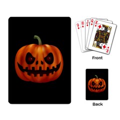 Halloween Pumpkin Playing Card by Valentinaart