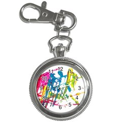 No 128 Key Chain Watches by AdisaArtDesign