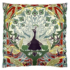 Art Nouveau Peacock Standard Flano Cushion Case (two Sides) by NouveauDesign