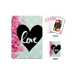 Modern Collage Shabby Chic Playing Cards (mini)  by NouveauDesign