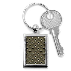 Art Deco Fan Pattern Key Chains (rectangle)  by NouveauDesign