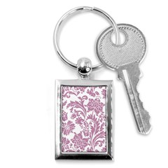 Vintage Floral Pattern Key Chains (rectangle)  by NouveauDesign
