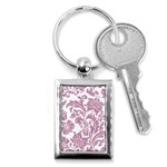 vintage floral pattern Key Chains (Rectangle)  Front