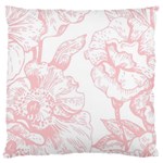 vintage pink floral Large Flano Cushion Case (Two Sides) Front