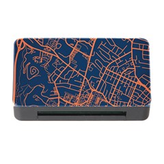 Virginia Map Art City Memory Card Reader With Cf by Mariart