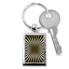 Art Deco Goldblack Key Chains (rectangle)  by NouveauDesign