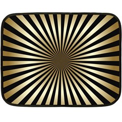 Art Deco Goldblack Fleece Blanket (mini) by NouveauDesign