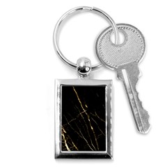 Black Marble Key Chains (rectangle)  by NouveauDesign