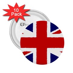 Union Jack Pencil Art 2 25  Buttons (10 Pack)  by picsaspassion