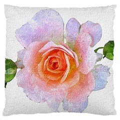 Pink Rose Flower, Floral Oil Painting Art Standard Flano Cushion Case (one Side) by picsaspassion