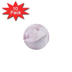 Rose Pink Flower  Floral Pencil Drawing Art 1  Mini Buttons (10 Pack)  by picsaspassion