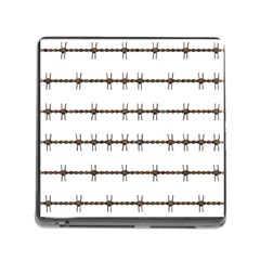 Barbed Wire Brown Memory Card Reader (square) by Mariart