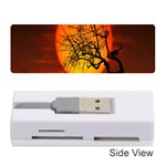 Helloween Midnight Graveyard Silhouette Memory Card Reader (Stick)  Front