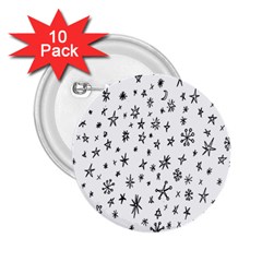 Star Doodle 2 25  Buttons (10 Pack)  by Mariart