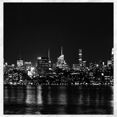 New York Skyline Canvas 12  X 12   by Celenk