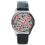 Square Objects Future Modern Round Metal Watch Front