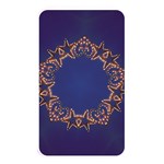 Blue Gold Look Stars Christmas Wreath Memory Card Reader Front