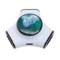 Awesome Wave Ocean Photography 3-port Usb Hub by yoursparklingshop