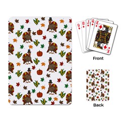 Thanksgiving Turkey  Playing Card by Valentinaart