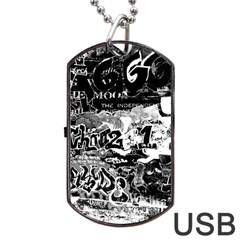 Graffiti Dog Tag Usb Flash (one Side) by Valentinaart