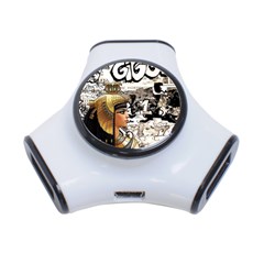 Cleopatra 3-port Usb Hub by Valentinaart