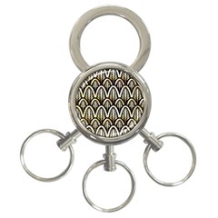 Art Deco 3-ring Key Chains by NouveauDesign
