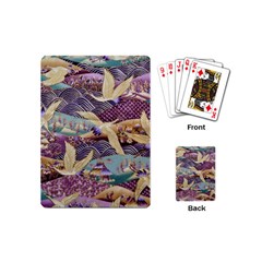 Textile Fabric Cloth Pattern Playing Cards (mini)  by Celenk