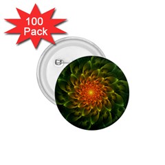 Beautiful Orange-green Desert Cactus Fractalspiral 1 75  Buttons (100 Pack)  by jayaprime