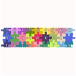 Puzzle Part Letters Abc Education Large Bar Mats 32 x8.5  Bar Mat