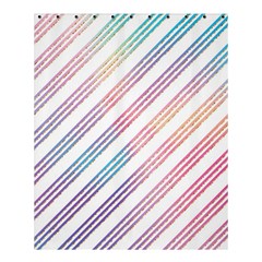 Colored Candy Striped Shower Curtain 60  X 72  (medium)  by Colorfulart23