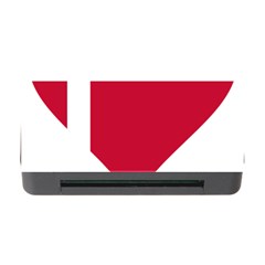 Heart Love Flag Denmark Red Cross Memory Card Reader With Cf by Celenk