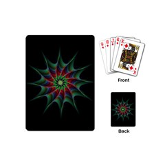 Star Abstract Burst Starburst Playing Cards (mini)  by Celenk