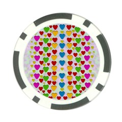 So Sweet And Hearty As Love Can Be Poker Chip Card Guard by pepitasart