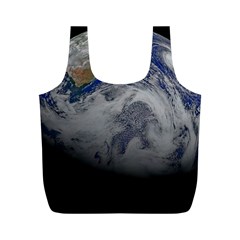 A Sky View Of Earth Full Print Recycle Bags (m)  by Celenk