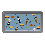 Pilgrims and Indians pattern - Thanksgiving Memory Card Reader (Mini) Front