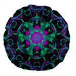 Pattern Large 18  Premium Flano Round Cushions Front