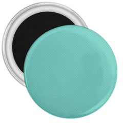 Tiffany Aqua Blue Puffy Quilted Pattern 3  Magnets by PodArtist