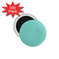 Tiffany Aqua Blue Puffy Quilted Pattern 1 75  Magnets (100 Pack)  by PodArtist